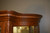 SOLD Antique China Closet, Oak with Serpentine Glass