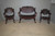 SOLD Antique 3 pc Carved Sofa Set