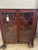 SOLD Antique Bookcase, Mahogany Two Door Clawfoot Bookshelf