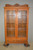 SOLD Antique Bookcase, Oak Bookshelf with Two Glass Doors