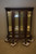 Antique China Cabinet, Curved Glass Oak #21578