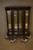 Antique China Cabinet, Curved Glass Oak #21578