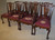SOLD Antique Dining Room Chairs, Set of 8 Needlepoint Seats