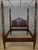 SOLD Antique Acanthus Carved Extra Tall Pineapple Poster Bed