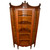 SOLD Antique Victorian Oak Corner China Cabinet – Reverse Curve Glass