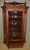 SOLD Antique Corner China Cabinet in Solid Black Walnut