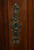 SOLD Antique Carved Oak Server with Barley Twist Posts