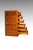 SOLD Antique Oak Unusual Six Drawer File Cabinet by Library Bureau