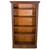 SOLD Antique Carved Raised Panel Oak Bookcase