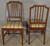 SOLD Antique Set of 6 Mahogany Inlaid Formal Dining Chairs