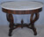Antique Period Empire Marble Top Oval Center Table #21675