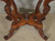 SOLD Antique Victorian Marble Top Hand Carved Turtle Top Parlor Stand