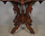 SOLD Antique Heavily Carved Oversize Marble Top Parlor Stand