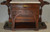 SOLD Antique Victorian Marble Top Burl Walnut Hall Tree