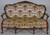 SOLD Antique Victorian Rose Carved Open Arm Sofa