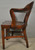 SOLD Antique Mahogany Lawyers /Bankers Arm Chair