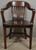 SOLD Antique Mahogany Lawyers - Bankers Arm Chair