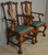 SOLD Antique Pair of Mahogany Chippendale Armchairs