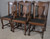 SOLD Antique Set of 6 Oak Empire Foot Dining Chairs