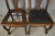 SOLD Antique Set of 6 Oak Empire Foot Dining Chairs