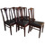SOLD Antique Set of 6 Mahogany Dining Chairs by Paine