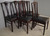 SOLD Antique Set of 6 Mahogany Dining Chairs by Paine
