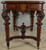 SOLD Antique Victorian Renaissance Burl Walnut Heavily Carved Parlor Table
