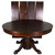 SOLD Antique Round Mahogany Ball and Claw Dining Table – 4 Leaves