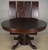 SOLD Antique Round Mahogany Ball and Claw Dining Table – 4 Leaves