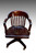 SOLD Mahogany Bankers Lawyers Swivel Tilting Office Chair