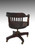 SOLD Mahogany Bankers Lawyers Swivel Tilting Office Chair