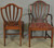 SOLD Antique Set of Six Shield Back Hepplewhite Dining Chairs