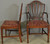 SOLD Antique Set of Six Shield Back Hepplewhite Dining Chairs
