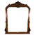 SOLD Antique Large Victorian Burl Walnut Mantle Mirror