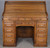 SOLD Antique Victorian Oak Raised Panel Tiger Sawn Roll Top Desk