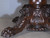 SOLD Antique Mahogany Heavy Carved Lion Head Claw Foot Banquet Table