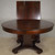 SOLD Antique Round Mahogany Empire Table with 3 Leaves