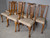 Antique Oak Chippendale Ball and Claw Dining Chairs – Set of 7 #21867