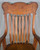 SOLD Antique Rocker, Victorian Carved Roll Arm Rocking Chair