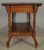 SOLD Antique Carved Library Table with Drawer