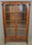 SOLD Antique Oak Double Door Carved Pillar Bookcase with Drawers