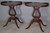 SOLD Antique Pair of Mahogany Lyre Base End Tables