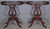 SOLD Antique Pair of Mahogany Lyre Base End Tables