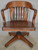 SOLD Antique Mahogany Bankers/Lawyers Swivel and Tilt Office Chair