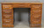 SOLD Antique Victorian Raised Panel Flat Top Desk