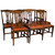 Antique Set of 7 Mahogany Dining Chairs #21935