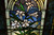 SOLD Antique Victorian Leaded Stained Glass Window with Lillies