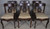 SOLD Antique Set of 6 Carved Period Empire Dining Chairs
