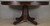 SOLD Antique Mahogany Round Dining Table – 54” Single Leaf