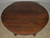 SOLD Antique Mahogany Round Dining Table – 54” Single Leaf